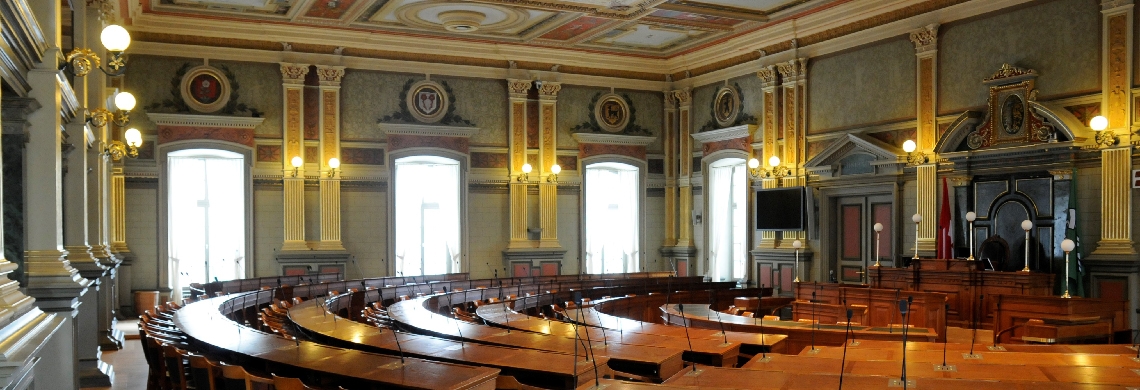 Der Kantonsratssaal. 